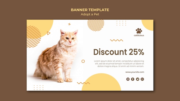 Adopt a pet banner style