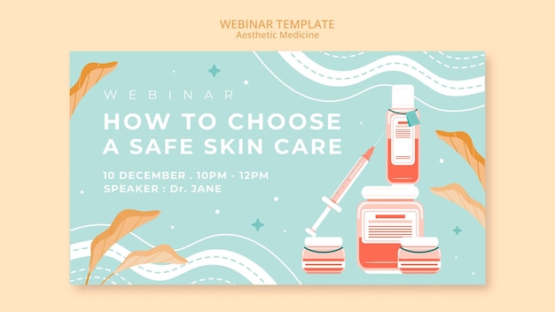 Free PSD aesthetic medicine webinar template