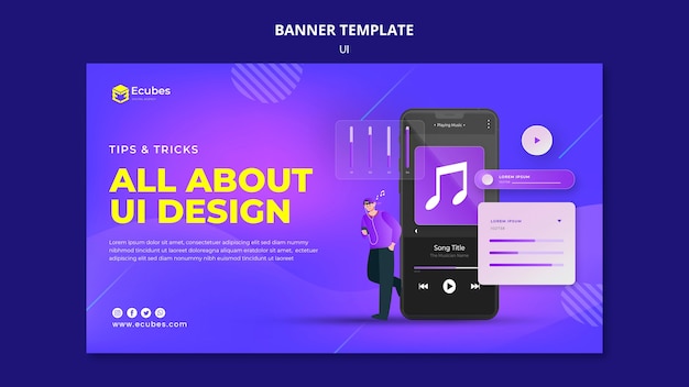 All about ui design banner template