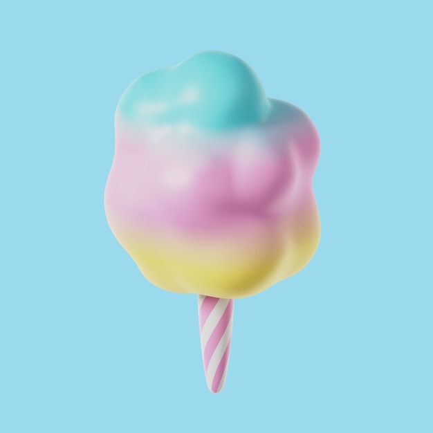 Free PSD amusement park  cotton candy icon