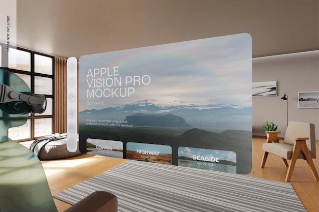 Apple Vision Pro Screen Mockup