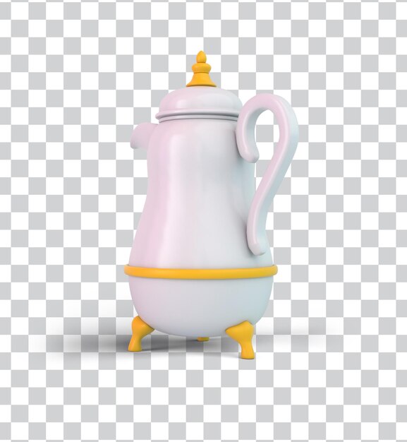 Free PSD arabic coffee pot right side