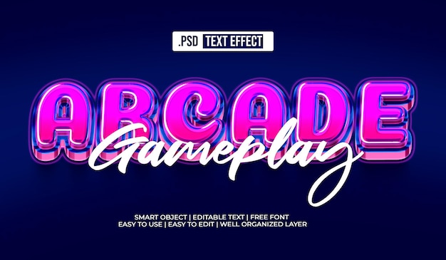 Arcade text style effect