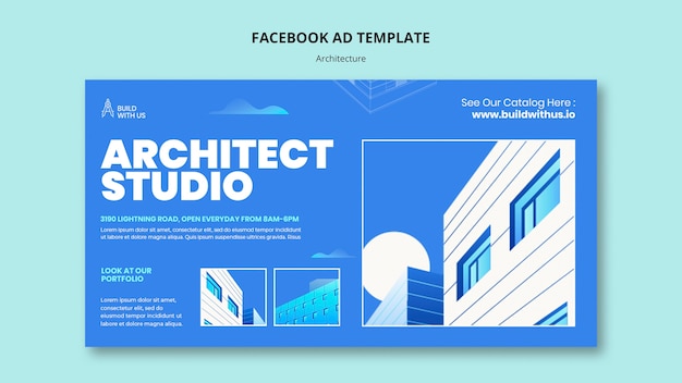 Architect studio social media promo template