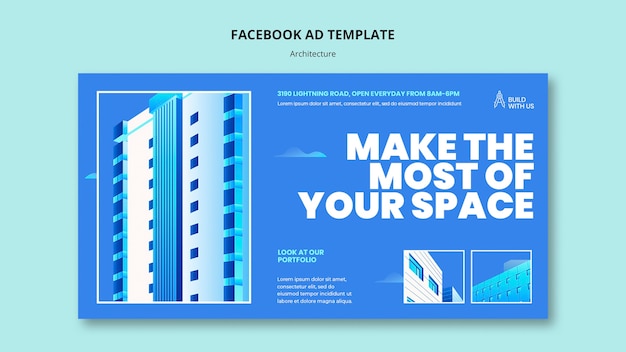 Free PSD architect studio social media promo template