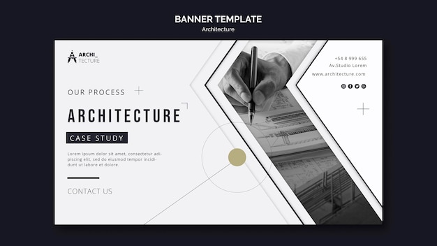 Architecture concept banner template