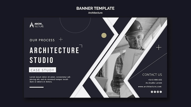 Architecture concept banner template