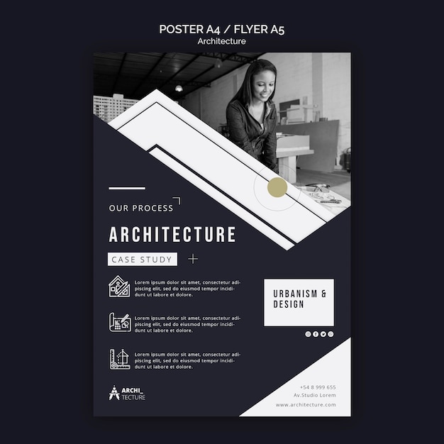 Architecture concept flyer template