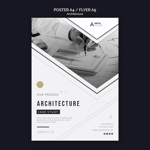 Architecture concept flyer template