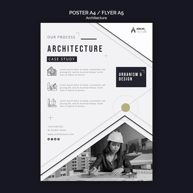 Architecture concept poster template