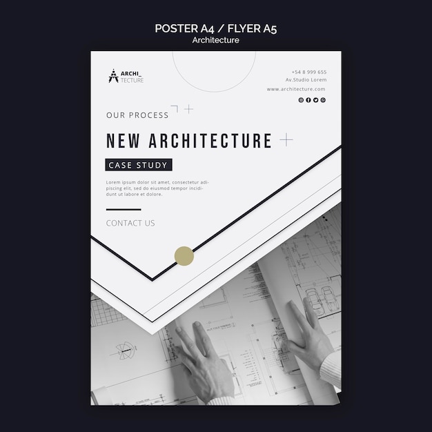 Architecture concept poster template