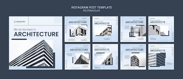 Architecture instagram posts collection