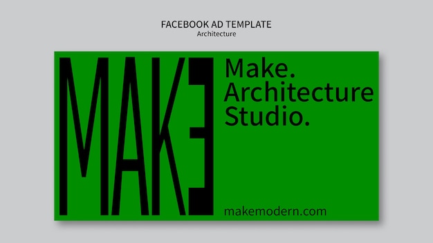 Free PSD architecture project facebook template