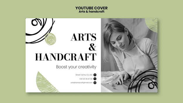 Art and crafts design template