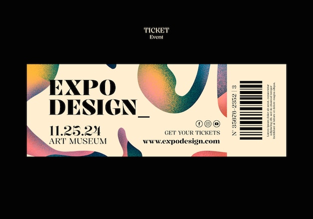 Art event template design