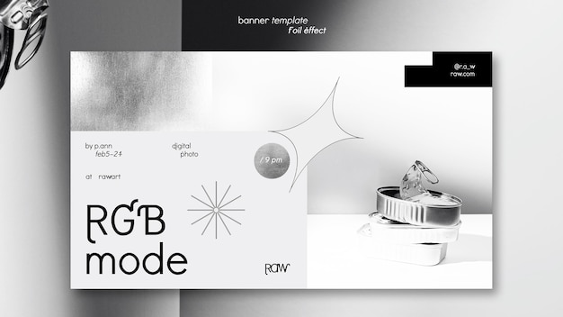 Free PSD art exhibition banner template