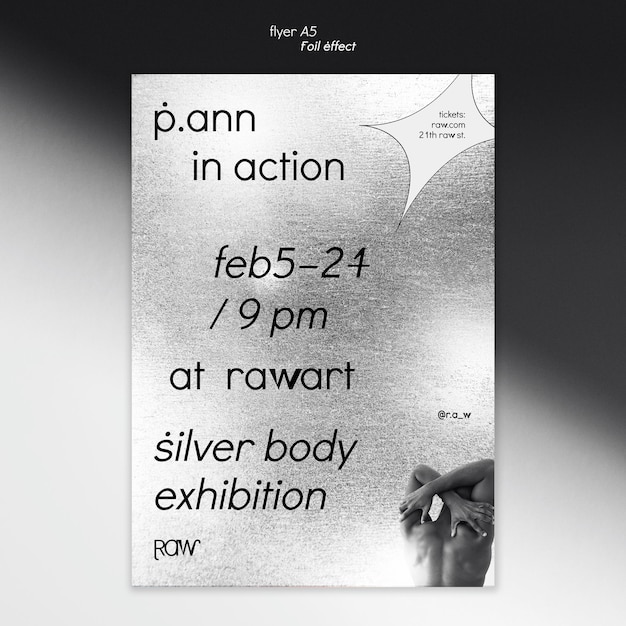 Art exhibition flyer template