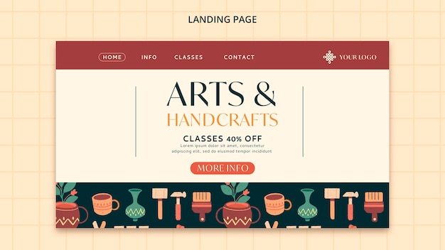 Free PSD art and handcraft template design