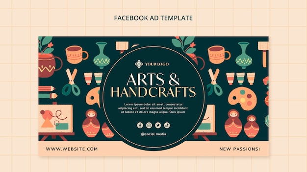 Free PSD art and handcraft template design