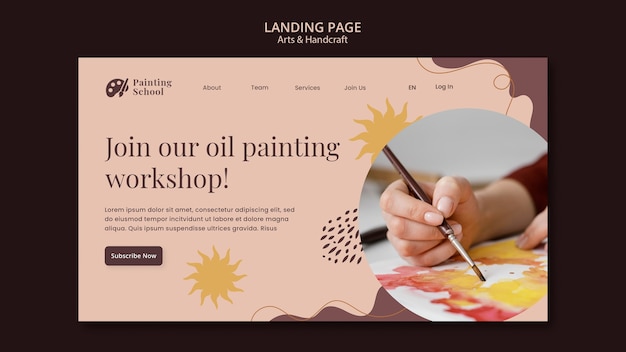 Free PSD art and handcrafter template design