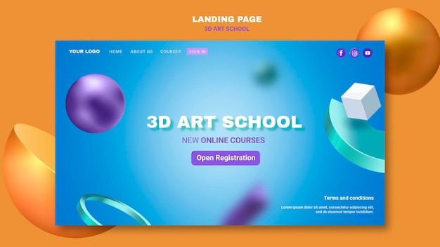 Art school  web template