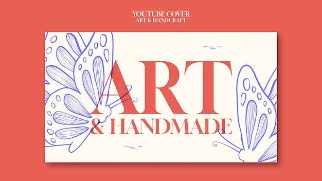 Free PSD arts and handcraft design template