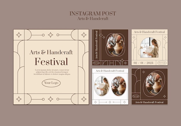 Arts and handcraft instagram posts