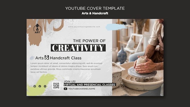 Free PSD arts and handcraft template design