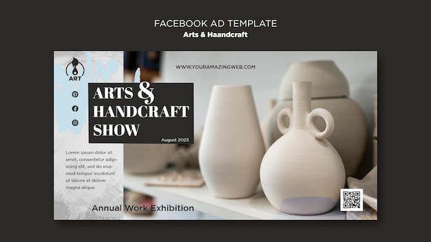 Free PSD arts and handcraft template design