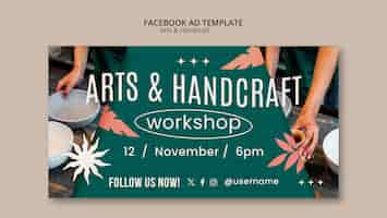 Free PSD arts and handcraft template design