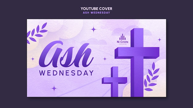 Ash wednesday template design