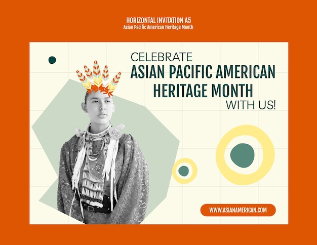 Free PSD asian pacific american heritage month template design