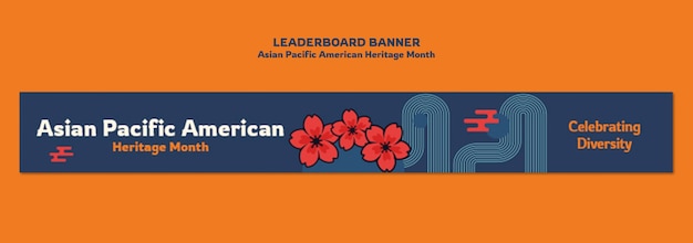 Free PSD asian pacific american heritage month template design