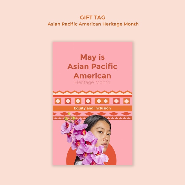 Free PSD asian pacific american heritage month template design