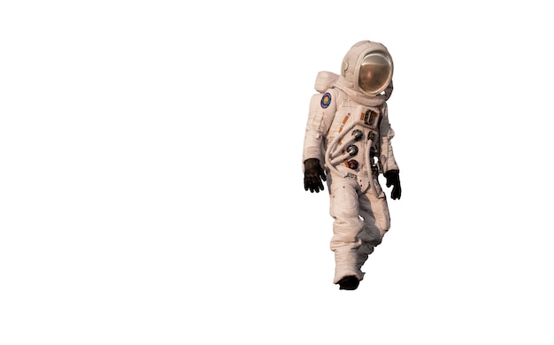 Free PSD astronaut wearing spacesuit