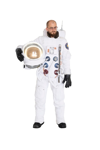 Free PSD astronaut wearing spacesuit