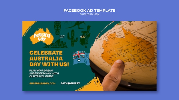 Free PSD australia day celebration facebook template