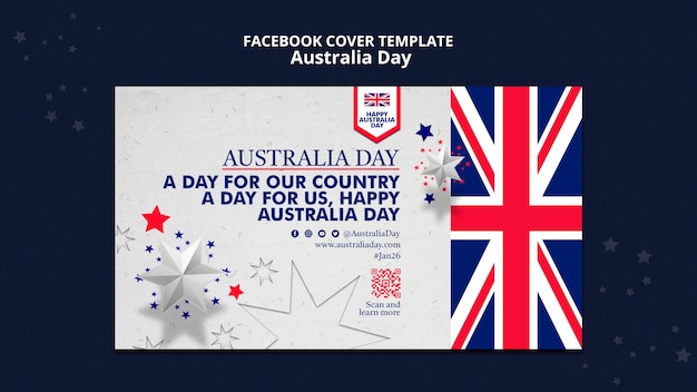 Free PSD australia day template design