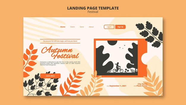 Autumn festival web template