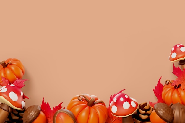 Free PSD autumn sales background