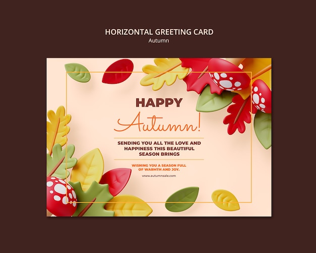 Free PSD autumn season template