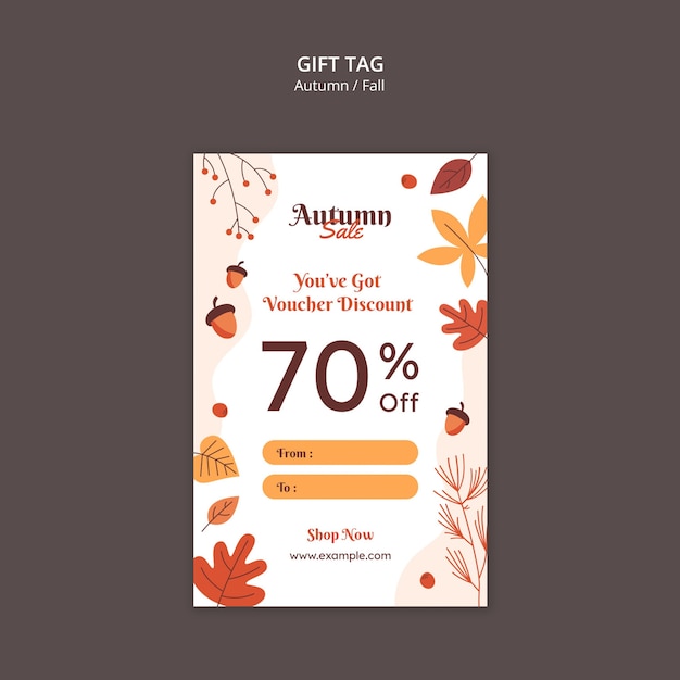 Free PSD autumn season template