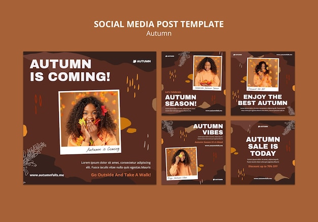 Autumn social media posts