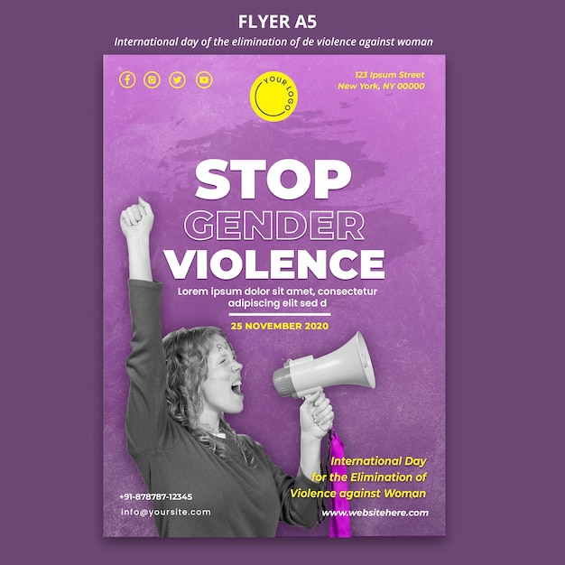 Free PSD awareness of violence against women flyer a5