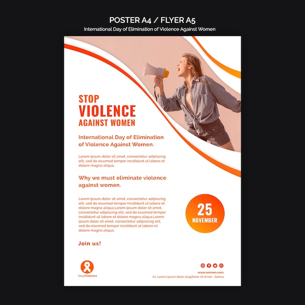 Awareness of violence against women flyer a5