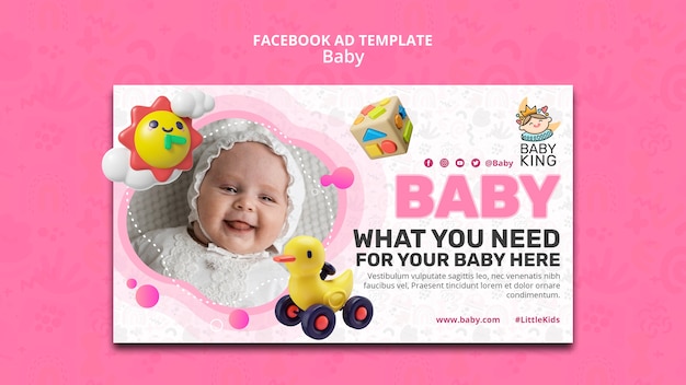 Baby information facebook template