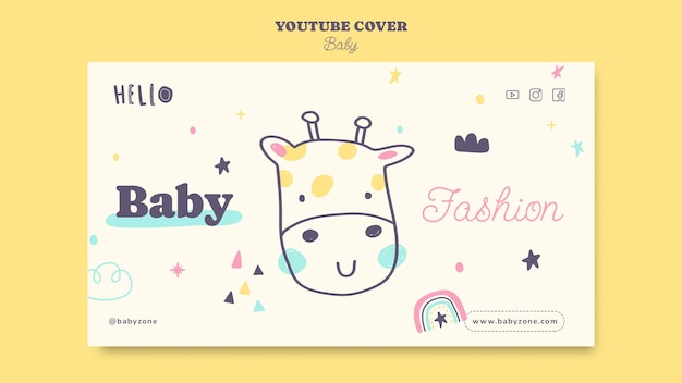 Free PSD baby template design