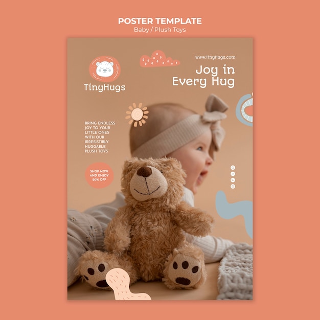 Free PSD baby template design