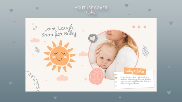 Free PSD baby template design