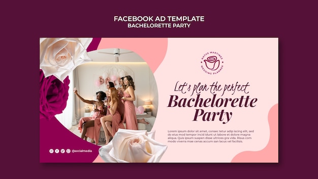 Bachelorette party facebook ad design